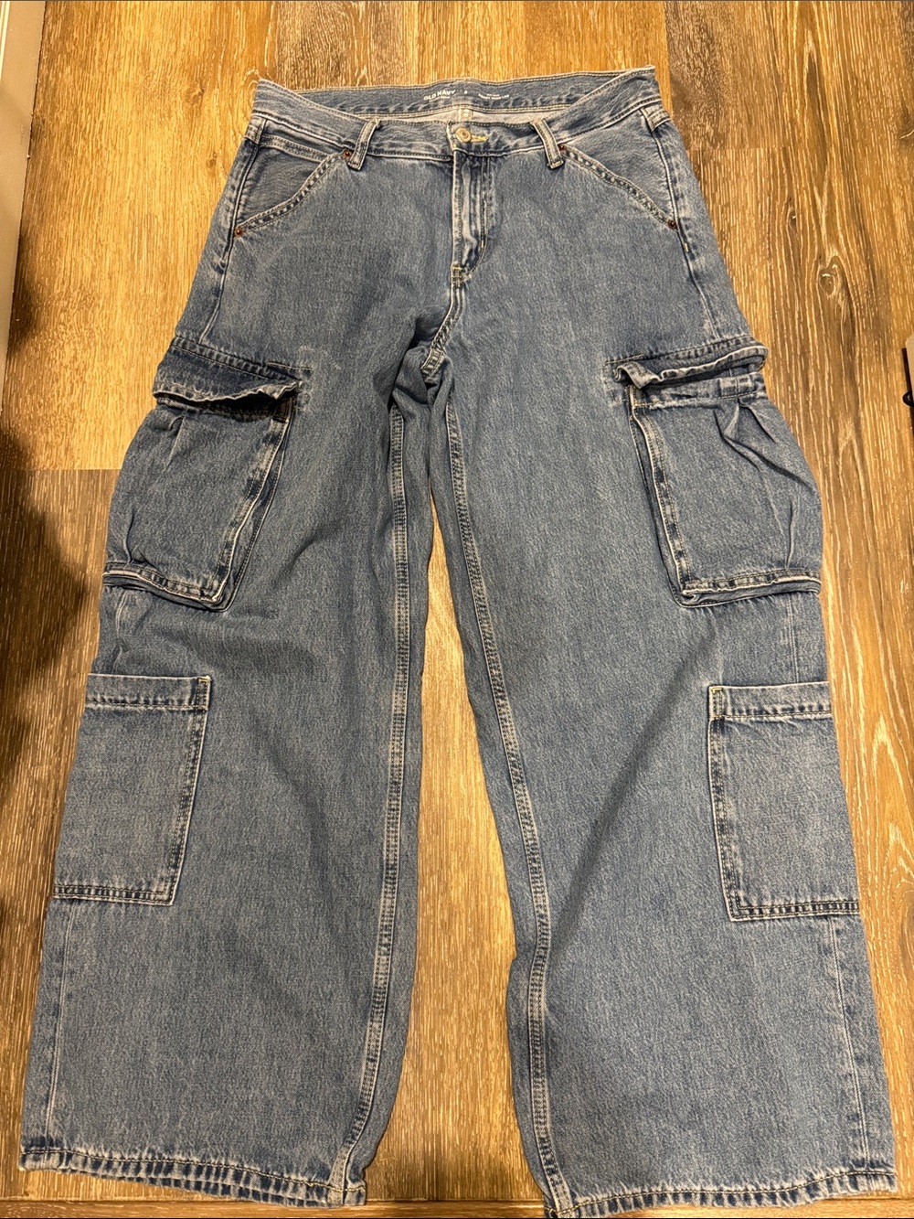 Old navy drapey denim baggy wide leg